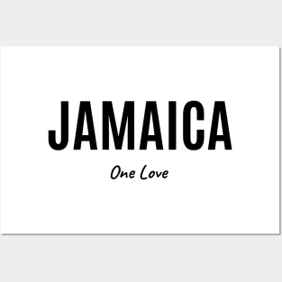 Jamaica One Love (Black) Posters and Art